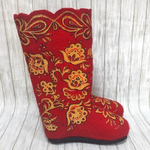 Валенки красные (417А) фото 2