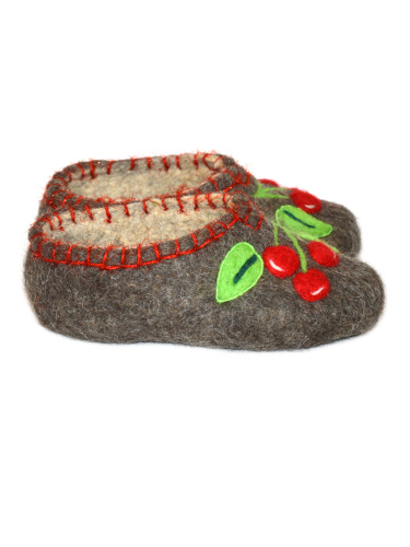 Тапочки женские "Вишенки" (Т030Н) фото 5