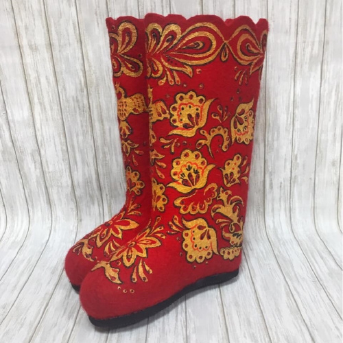 Валенки красные (417А)