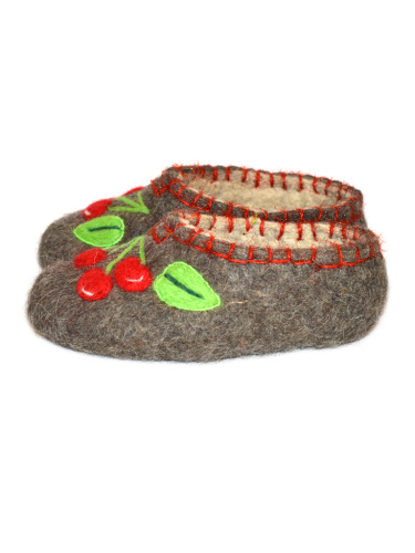 Тапочки женские "Вишенки" (Т030Н) фото 3