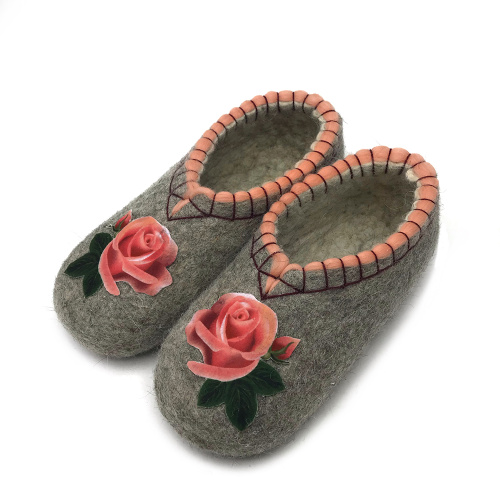 Тапочки женские "Чайная роза" (Т367) фото 3